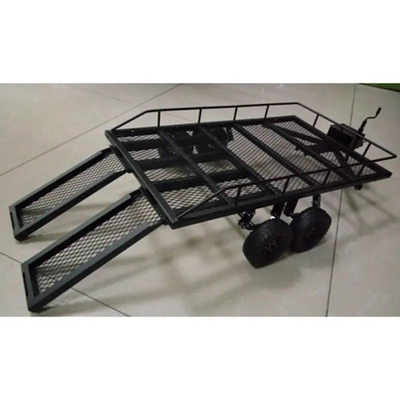 Металлический прицеп для 1/10 Rc Рок Гусеничный грузовик Trx4 осевой Scx10 90046 90047 Cc01 D90 D110
