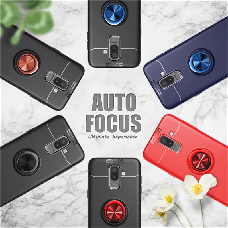 

For Samsung Galaxy J8 2018 Case With finger ring Magnetism Holder Phone Back Cover For Samsung Galaxy j8 2018 Coque