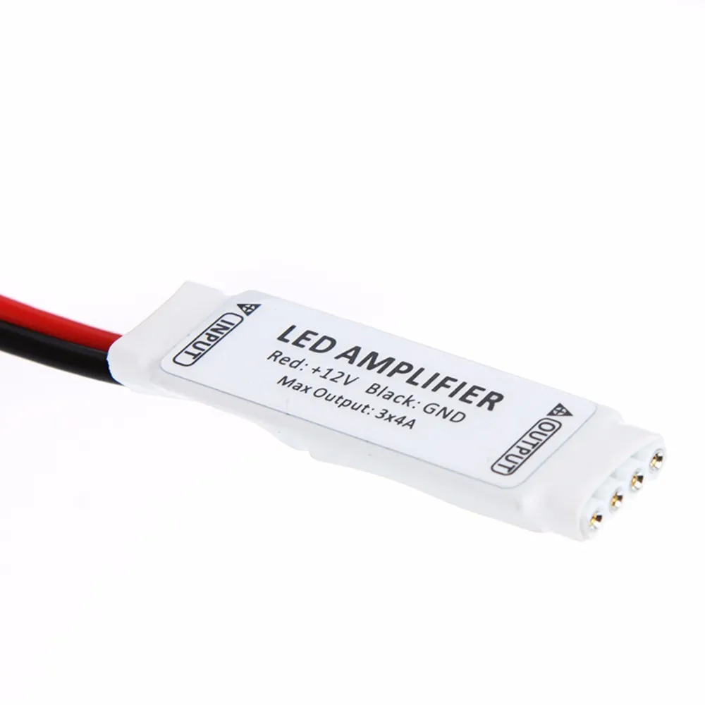 10 шт. DC12V светодиодный RGB усилитель управления Лер 5 шт. 1 шт. 3x4A 3 канала Расширение RGB контроль сигнала для 3528 5050 RGB светодиодная лента