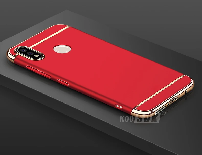 Чехол для huawei Y9, чехол, 3в1, полная защита, покрытие, задняя крышка для телефона, чехол s, для huawei Y9, сумки, Coque Funda Capa - Цвет: Красный