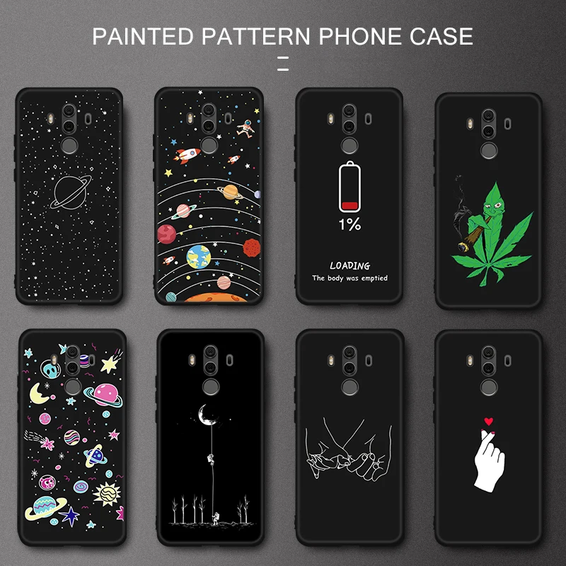 Силиконовый ТПУ защитный чехол с рисунком для Huawei P Smart 2021 Z P40 Lite Pro Plus + телефона