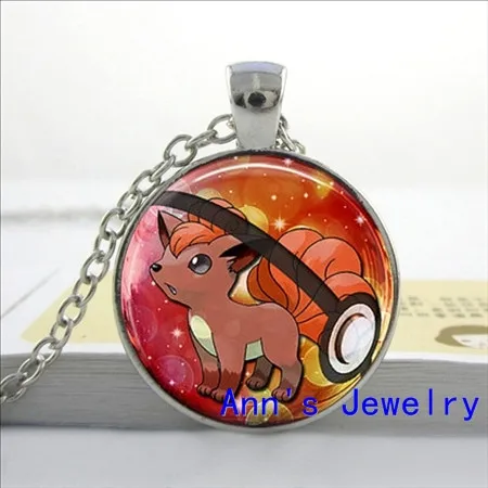 Raichu ожерелье с рисунком покемона Vulpix Pokeball подвеска с покемоном Xerneas Ювелирное стекло кабошон Ожерелье Подвеска HZ1
