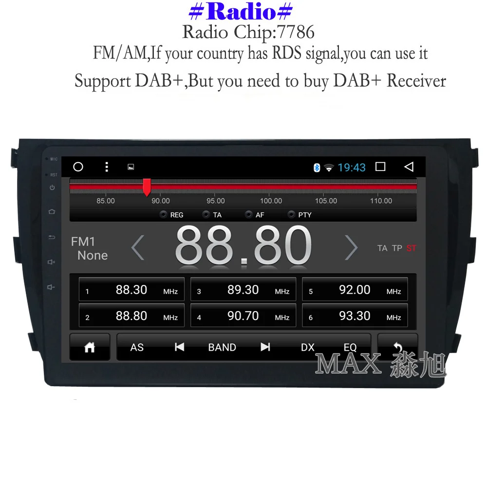 MAX 2G + 32G 8 ядер Android 1 автомобильный dvd плеер для ZOTYE T600 2014 2015 2016 радиоприемник RDS GPS