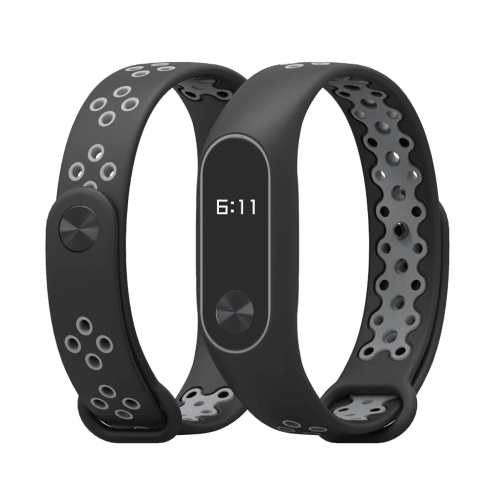 Браслет Amazfeel для Xiaomi Mi Band 2 силиконовый ремешок браслета спортивный дышащий
