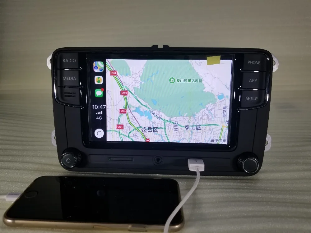 CarPlay noname RCD330 RCD330G Плюс Радио Зеленый Подсветка для Йети Rapid Octavia Fabia 6RD 035 187 B