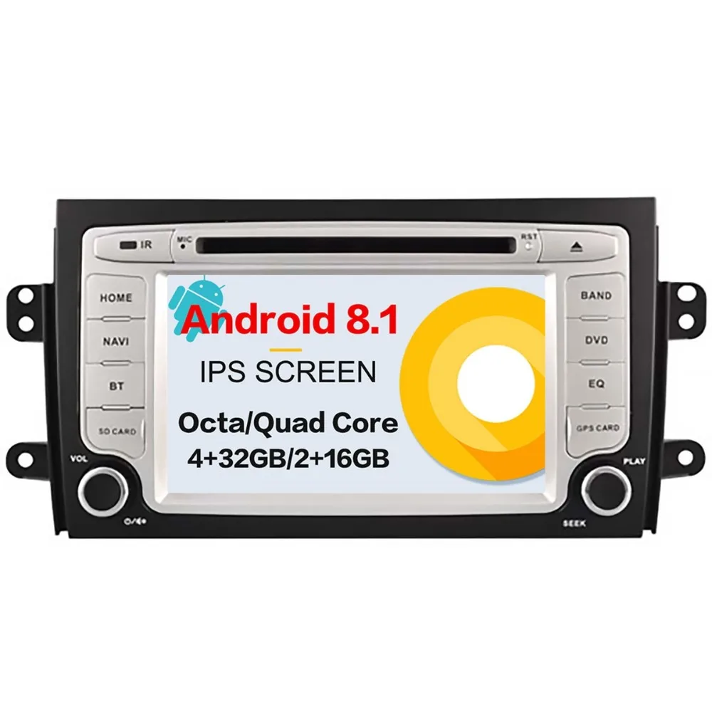 Автомобильный CD DVD плеер на Android 8 0 GPS навигатор для Suzuki SX4 2006 2012 головное