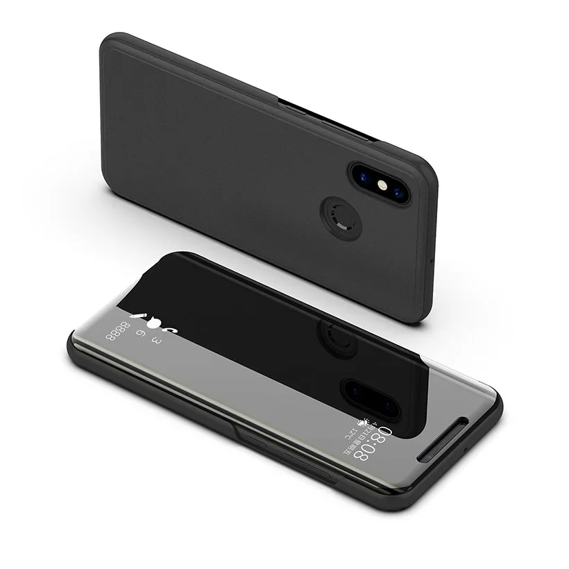 01 Smart mi rror View флип-чехол s для Xiaomi mi 8 Lite чехол для Xiaomi mi Max mi x 2 3 Note3 mi 5C mi A1 mi 6 6X mi 8 SE mi 9 Pocophone F1 - Цвет: 01