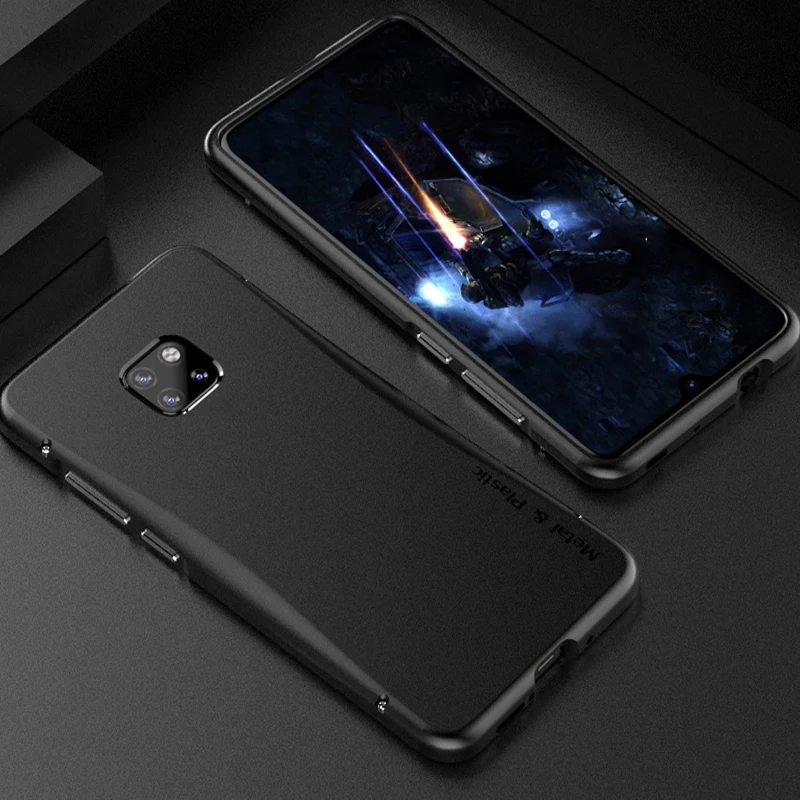 Чехол s для huawei mate 20 Pro, чехол, жесткая задняя крышка, металлический бампер, деловой чехол, чехол для телефона huawei mate 20Pro, металлический корпус