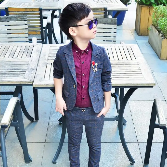 Boys Blazer &amp pants for party wedding Spring Children's Clothing Sets baby boy sports suit sets kids clothing boys formal suits |