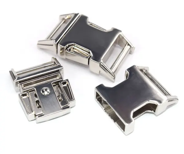 100pcs 5/8" Matel Contoured Side Release Buckle For Paracord Bracelet / Dog Collar Straps Webbing 15mm | Дом и сад