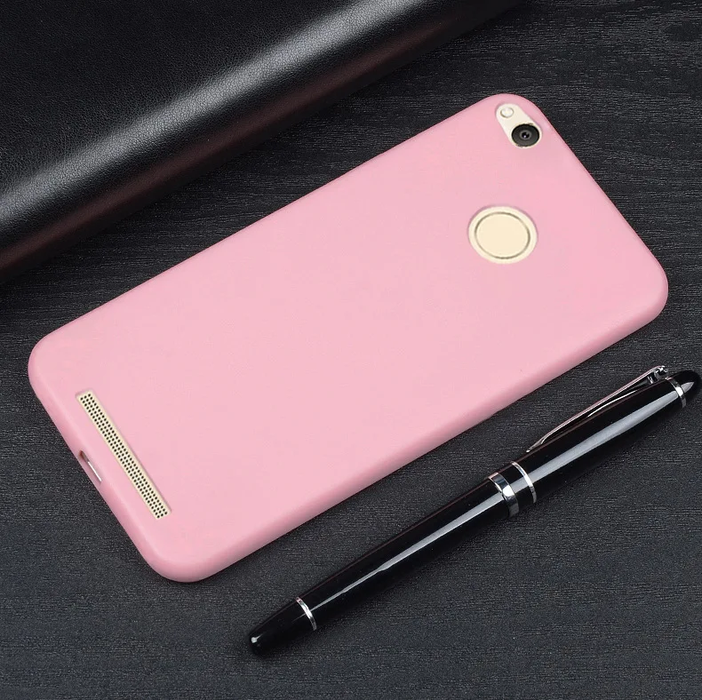 Ультратонкий матовый ТПУ чехол для Xiaomi Redmi 3 S 3 Pro задняя крышка силиконовый мягкий чехол для Redmi 3 S Pro - Цвет: Розовый