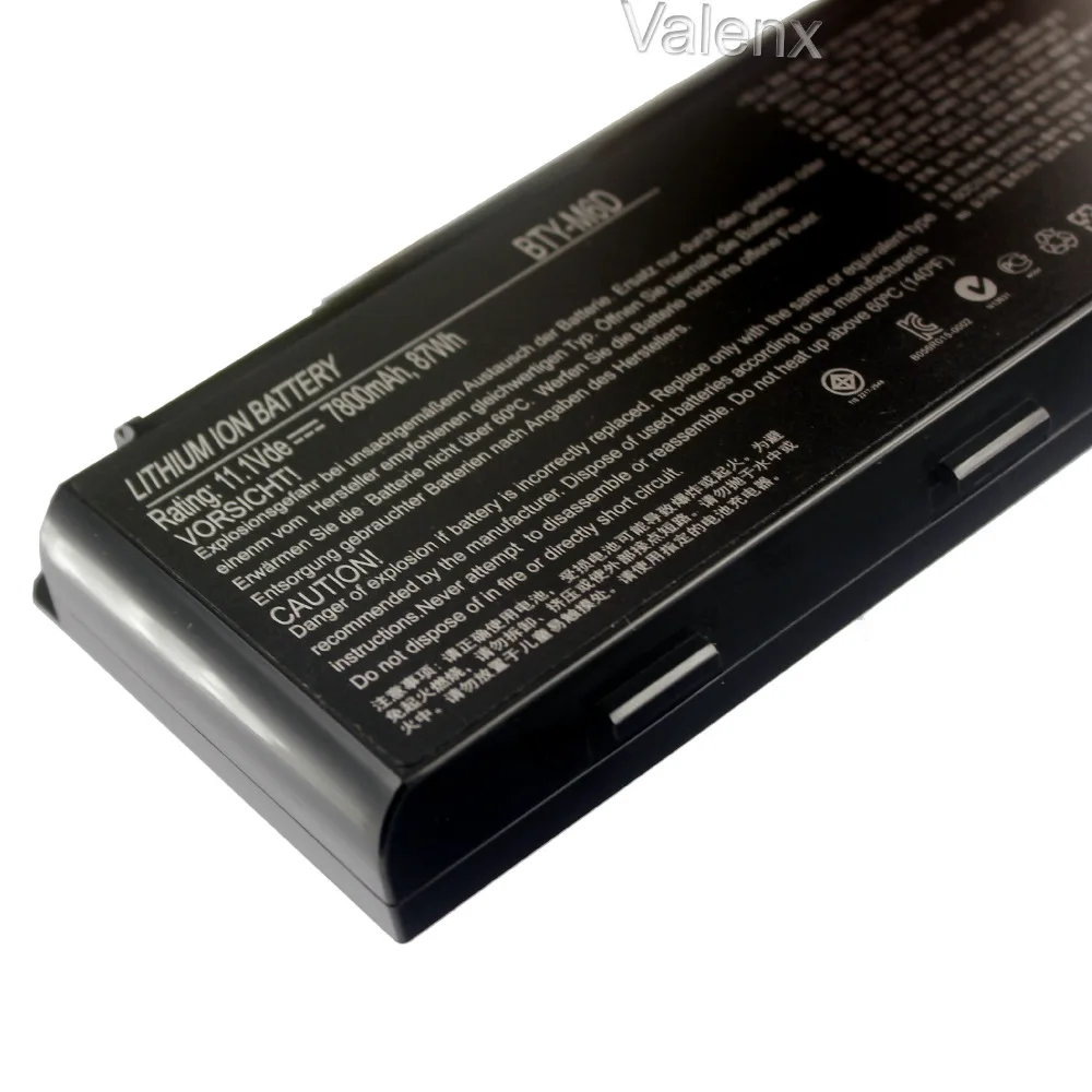 Аккумулятор для ноутбука BTY-M6D для MSI GT660 GT663 GT683 GT685 GT70 GT780 GT783 GX60 GX660 GX680 GX780 S9N-3496200-M47