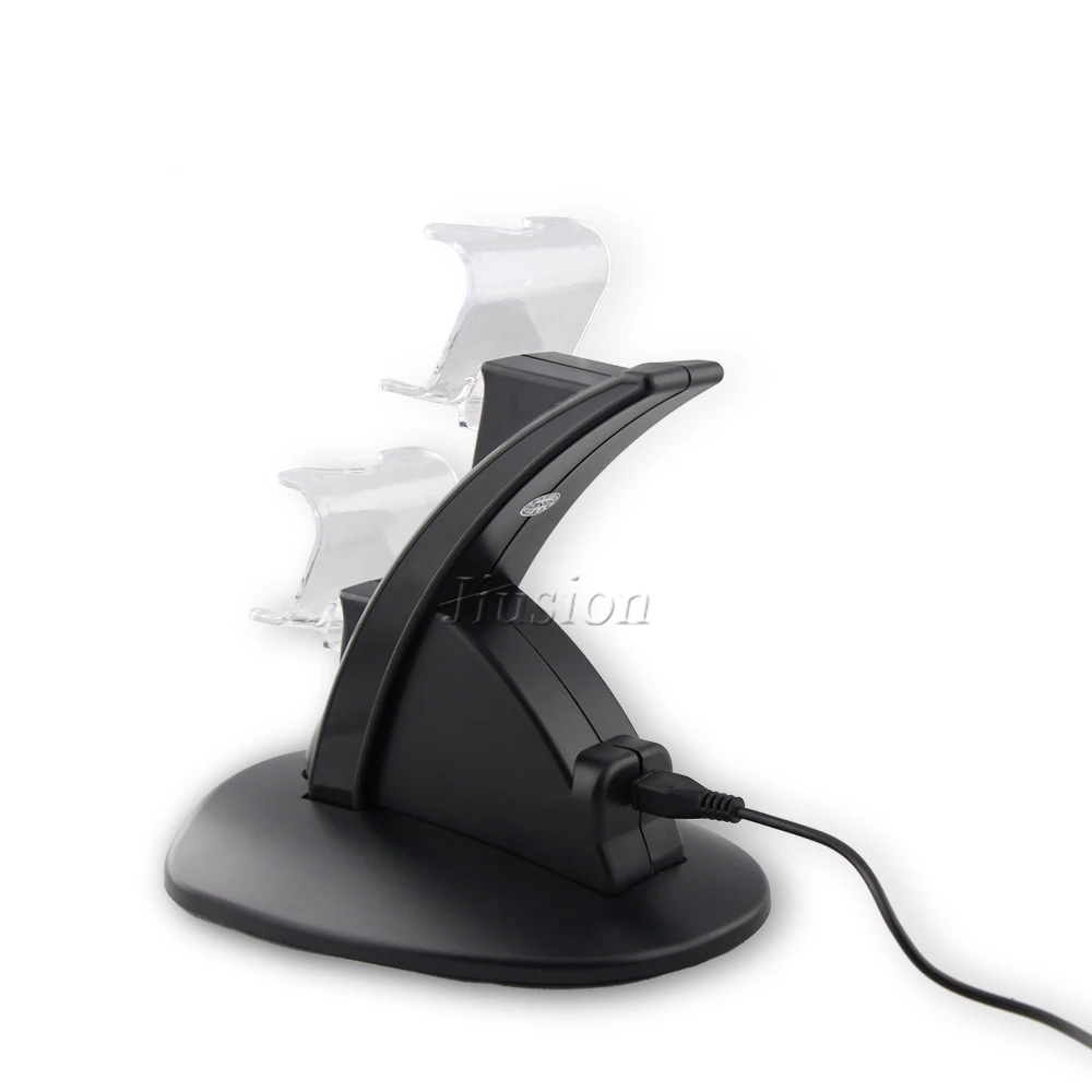Для PS4 двойное зарядное устройство подставка с 2 светодиодами Micro USB зарядная док
