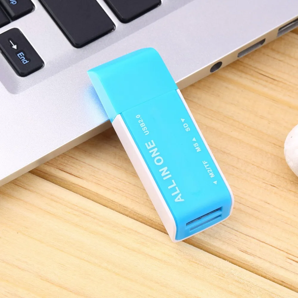 Все в 1 USB 2,0 мульти карта памяти ридер адаптер разъем для SD TF M2 MS