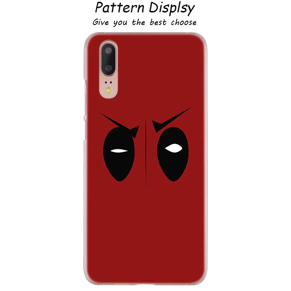 Модный жесткий чехол Marvel с супергероем дэдпулом для huawei P30 P20 P10 P9 P8 Lite P30 P20 Pro Mini PSmart