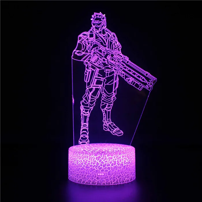 7 colors with remote 3D Fortnlte замок ночной Единорог светодиодный ночник сенсорный/пульт дистанционного управления 7 цветов RGB настольная лампа креативный подарок лампа - Цвет: 7 colors with remote