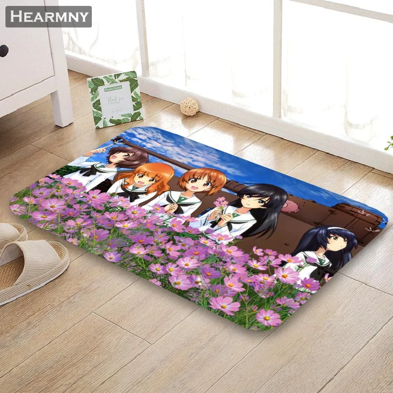 Напольный коврик Girls Und Panzer для улицы домашний креативный Супер Мягкий