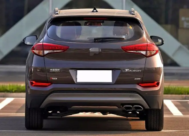 1 пара для hyundai tucson автомобильный Светодиодный отражатель задняя противотуманная лампа задняя бампер свет аксессуары для тормозов свет
