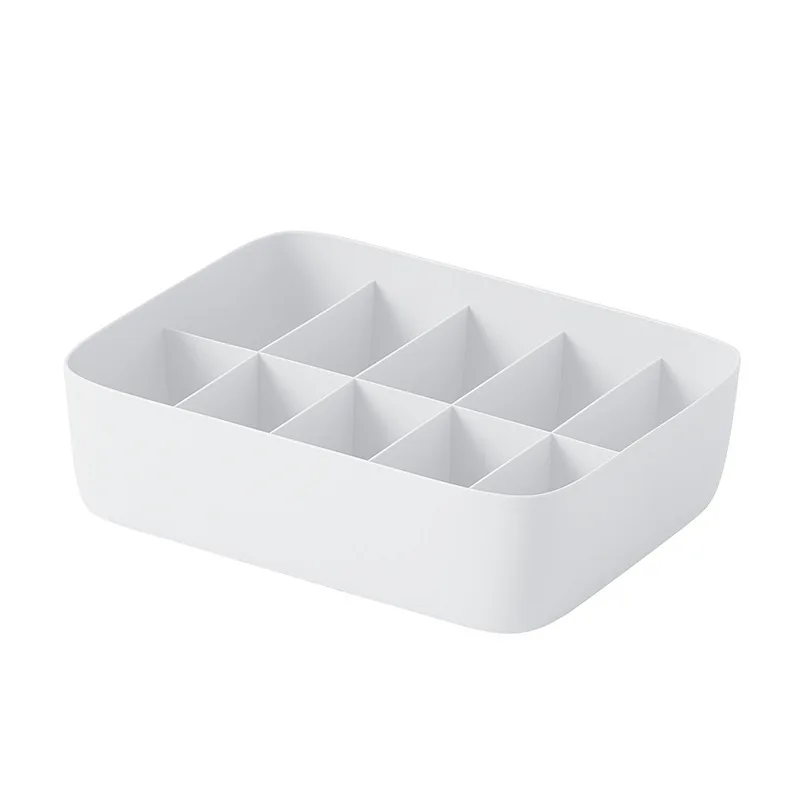 White Style 2 Домашний контейнер для нижнего белья, Многофункциональный пластиковый ящик для хранения - Цвет: White Style 2