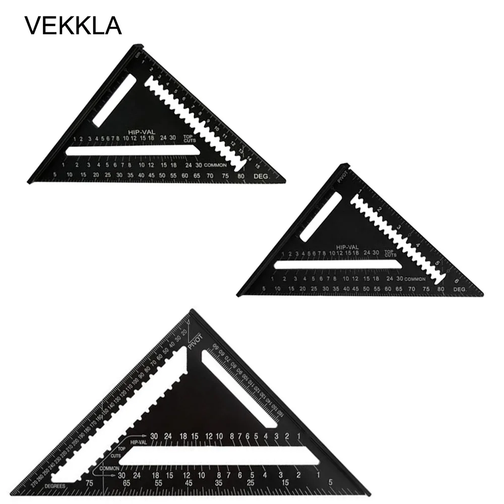 Линейка из алюминиевого сплава высокоточный измерительный инструмент с черной