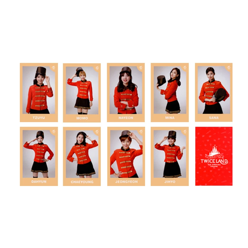 Youpop KPOP Twice LAND THE OPENING TZUYU MINA MOMO SANA альбом фото карта K-POP самодельные бумажные карты автограф Фотокарта XK463