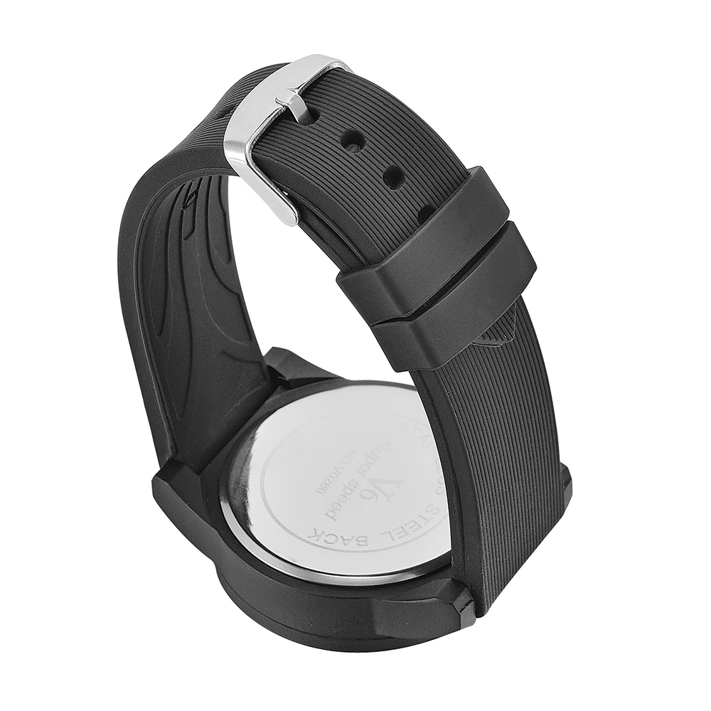 Лидер продаж мужские спортивные часы Montre Homme V6 резиновые кварцевые повседневные