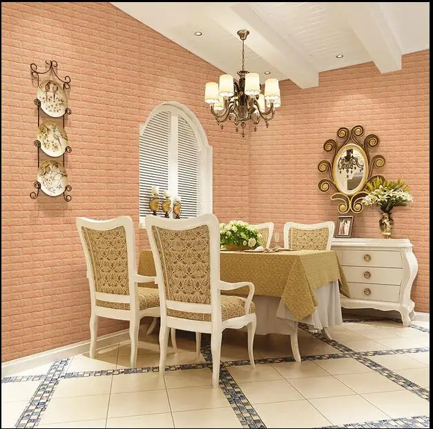 3d настенные наклейки креативный ТВ фон для спальни декоративные кирпичные обои