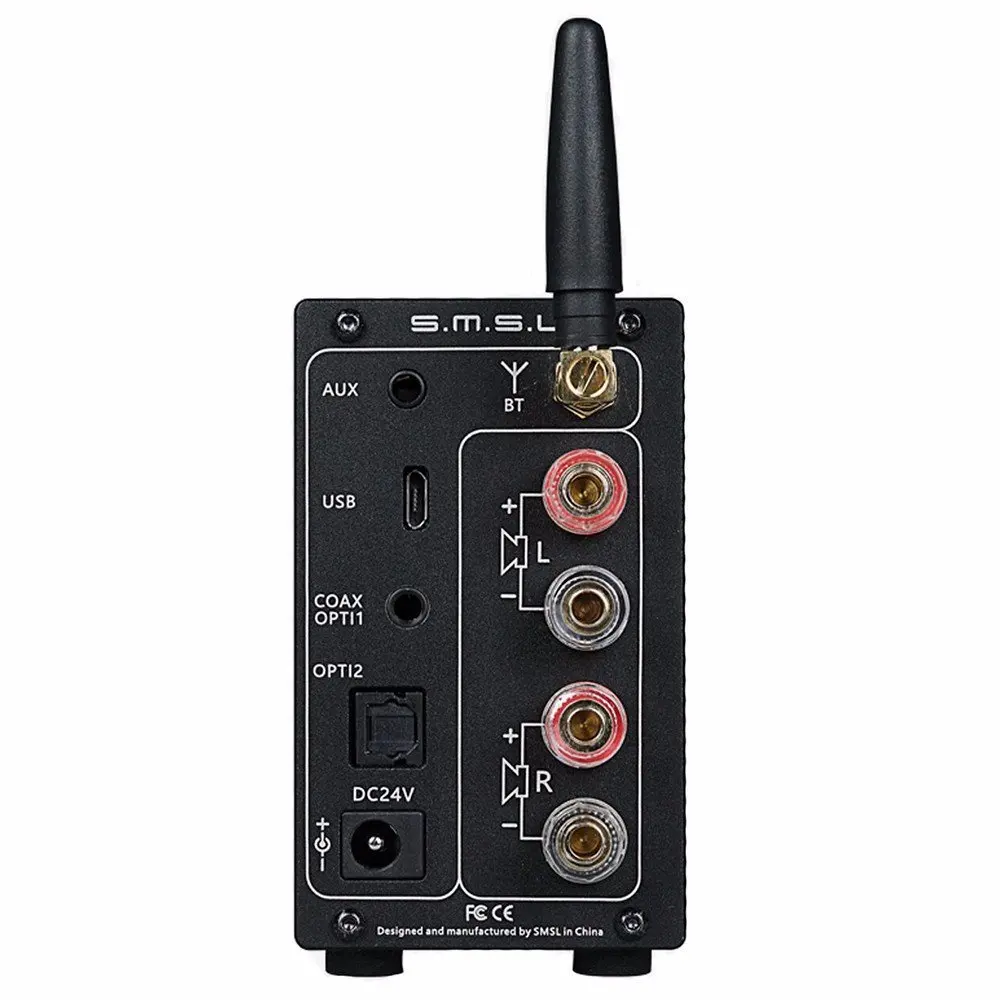 Цифровой усилитель звука SMSL AD18 80 Вт * 2 CSR A64215 DSP Hi Fi Bluetooth оптический/коаксиальный USB