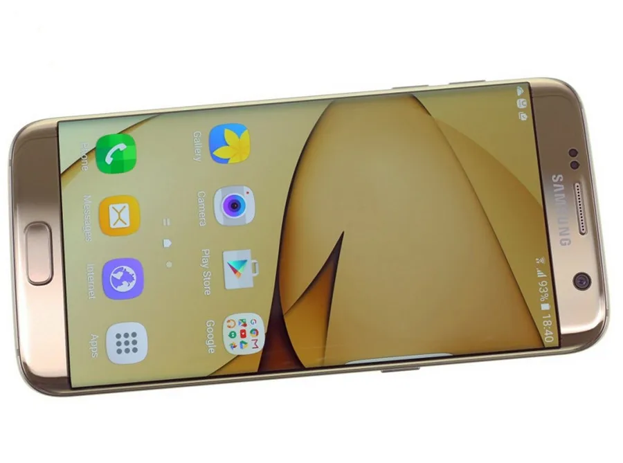 Samsung Galaxy S7 edge Duos G9350, две sim-карты, разблокированный LTE мобильный телефон, четыре ядра, 5,5 дюймов, 12 Мп, 4 Гб ОЗУ, 32 Гб ПЗУ, NFC Snapdragon 820