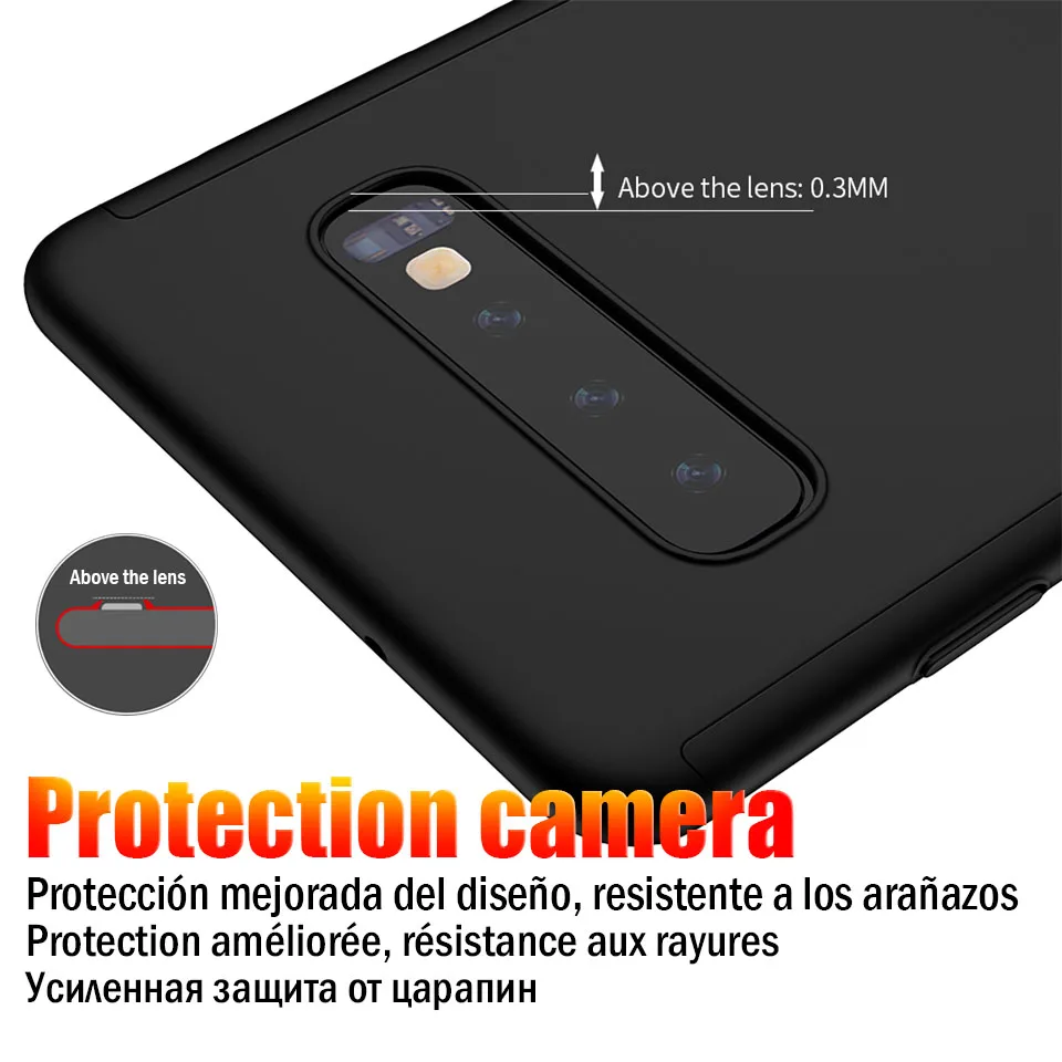 360 Полное покрытие чехол для телефона для samsung Galaxy A50 M20 M10 A10 A30 чехол Note 8 9 S7 S8 S9 S10e S10 Lite A7 A8 A6 плюс крышка