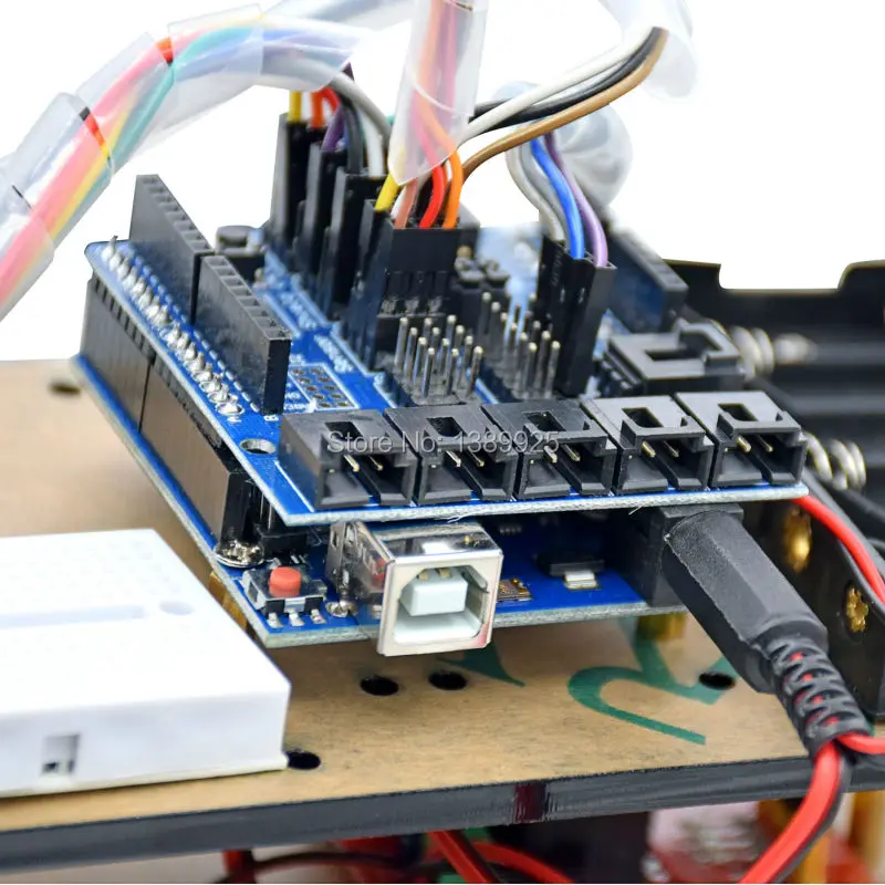 Многофункциональные Наборы роботов автомобилей 4WD ультразвуковой модуль R3 MEGA328P