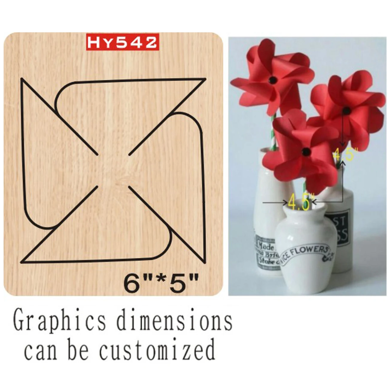 Ветряная мельница цветок резки штампы 2019 высечки и деревянные подходят для