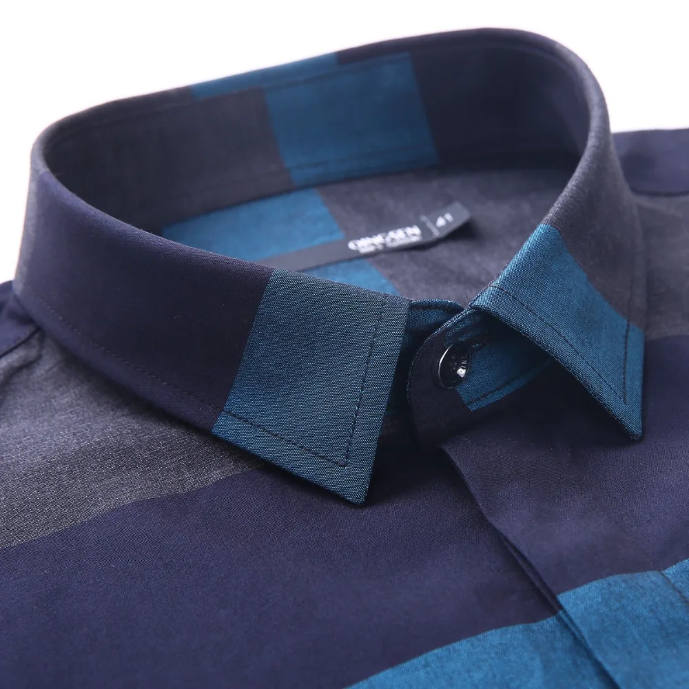 

DZYS-NK Spring and autumn long sleeve comfortable shirt cotton wear men's strips shirts