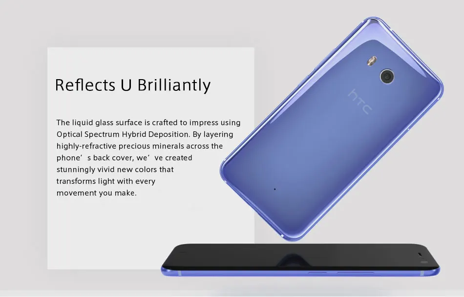 Мобильный телефон htc U11 LTE, Восьмиядерный процессор Snapdragon 835, IP67, водонепроницаемый, 6 ГБ ОЗУ, 128 Гб ПЗУ, 5,5 дюйма, 2560x1440 p, две sim-карты