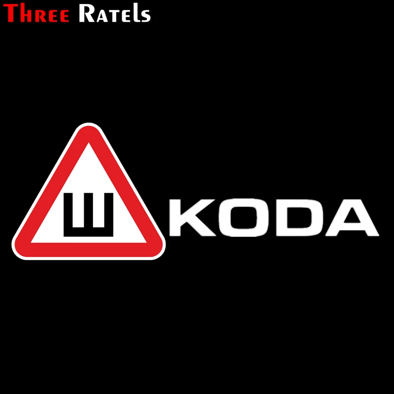 Three Ratels TZ 1013 19*51см 1 2шт прикольные виниловые наклейки на авто знак Ш шипы ПО ГОСТУ