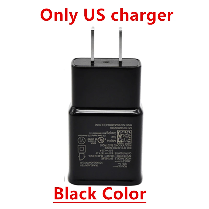 США ЕС usb зарядное устройство для samsung J2 Prime J3 Pro j5 j7 Ace 4 G357 S4 Mini s6 s7 Win i8552 Grand Prime Кабель зарядного устройства микро-usb - Цвет: only black charger