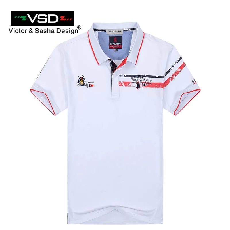 VSD Лето Большой Размер Хлопок Ralphmen Coccodril Camisa Поло Рубашки Мужчины С Коротким Рукавом Дышащий Известный Бренд мужская Homme Y680 - Цвет: Y680White