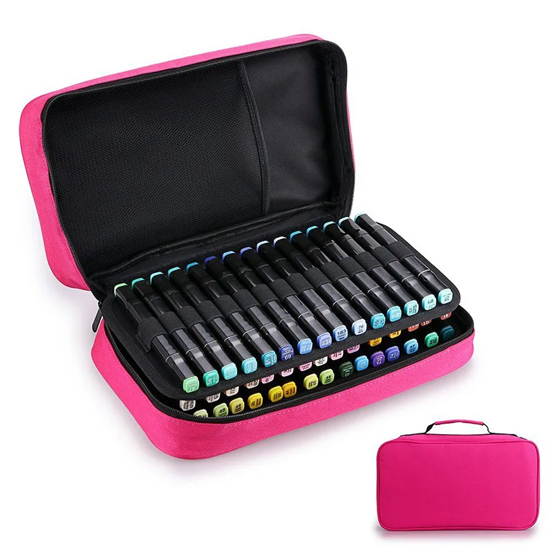 Мини Профессиональный 60 отверстий школьный пенал холст большой художественный