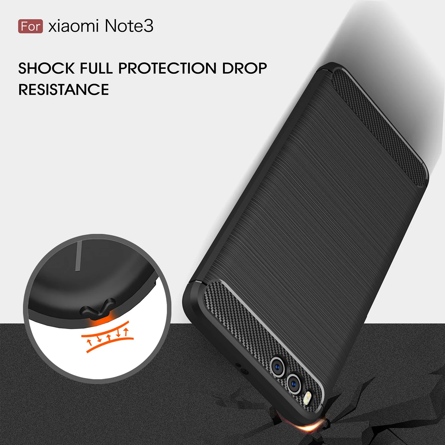 HATOLY для Capa Xiaomi mi Note 3 чехол mi Note 3 противоударный мягкий ТПУ матовый Силиконовый чехол для телефона для Xiaomi mi Note 3 5,5"
