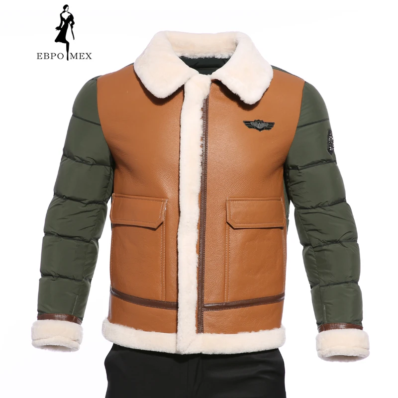 2018 костюм воротник зимняя куртка мужчины Многоцветный пуховик бренды дубленка