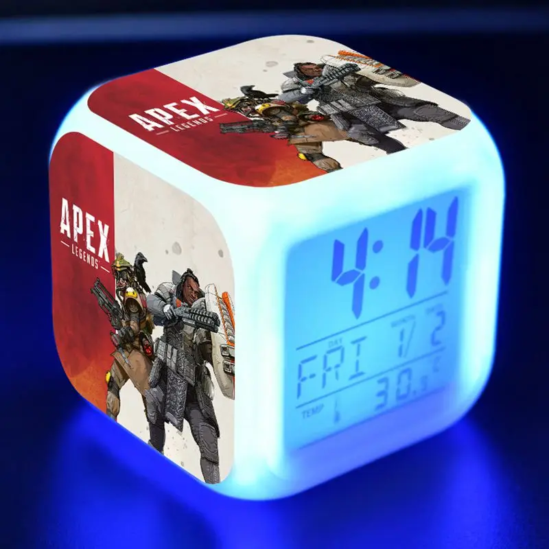 N4 Боевой Королевский Apex Legends рисунок светодиодный Будильник красочный флэш-светильник Apex Legends игра для мальчиков Figma игрушки - Цвет: N4