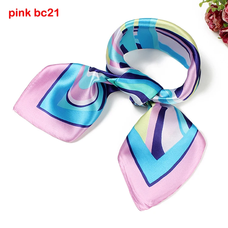 Модные полосы рябь Офисная Рабочая одежда шарфы шелковый шарф Шелковый саржевый