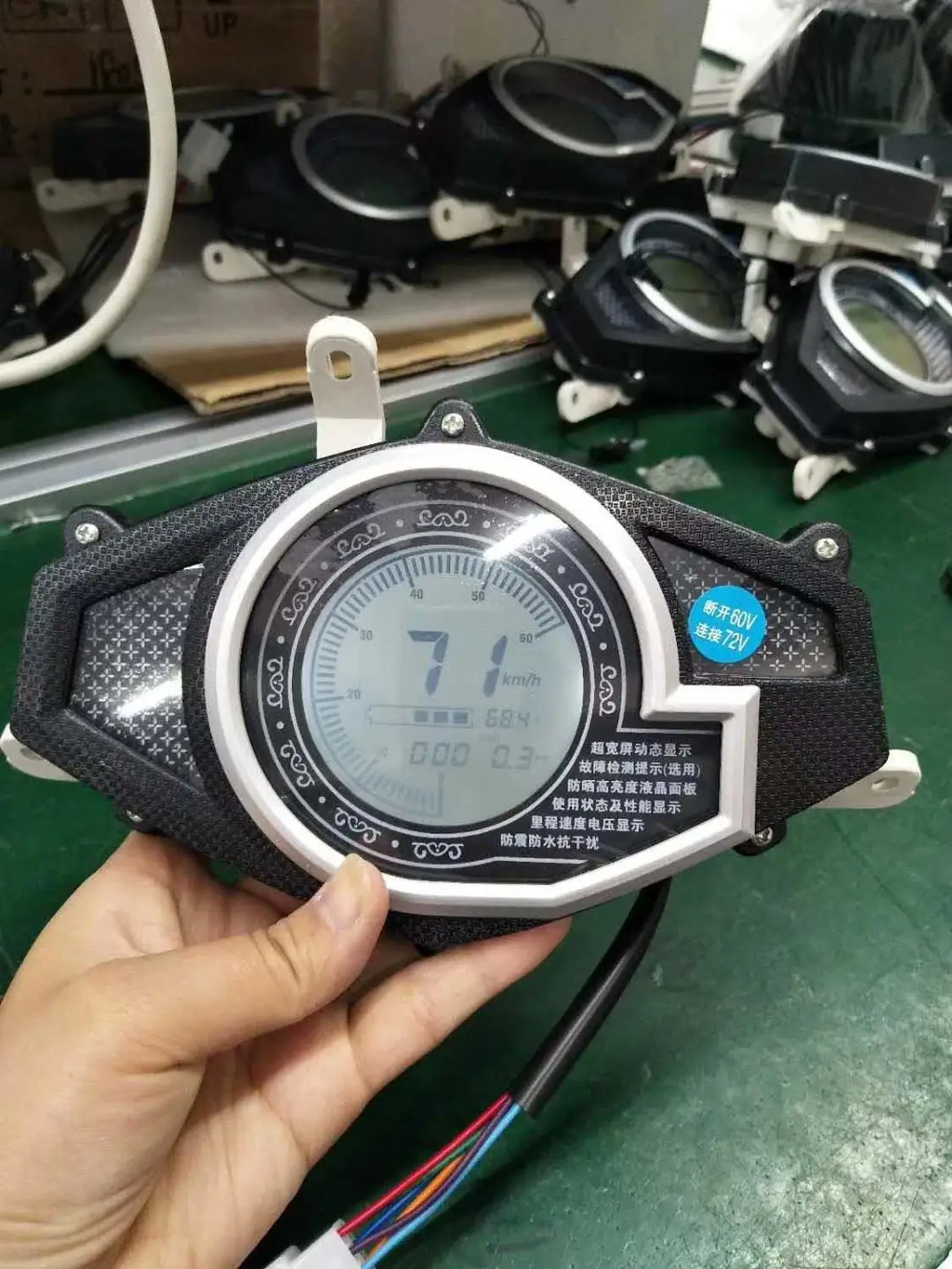 Спидометр с ЖК-дисплеем Дисплей 48v60v72v измерительный датчик для снятия показаний