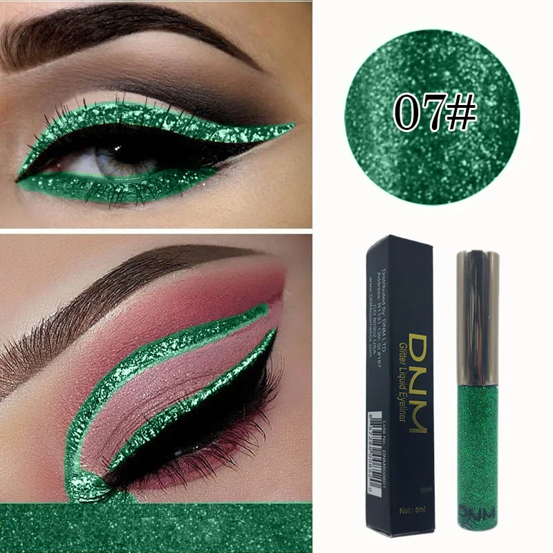 DNM 16 Colors Liquid Eyeliner Bright Shining Pearlescent Color Strobe Diamond Waterproof Durable Makeup maquiagem TSLM2 |