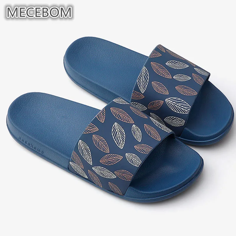 3109w navy blue Летние женские шлепанцы; Шлепанцы из ПВХ с листьями; вьетнамки на низком каблуке и платформе; пляжные повседневные женские босоножки Обувь Унисекс; sapato feminino; 3109W - Цвет: 3109w navy blue