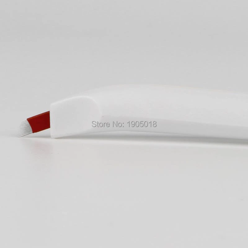 Новое поступление 50 одноразовые ручки для микроблейдинга бровей с лезвиями 12/14/17