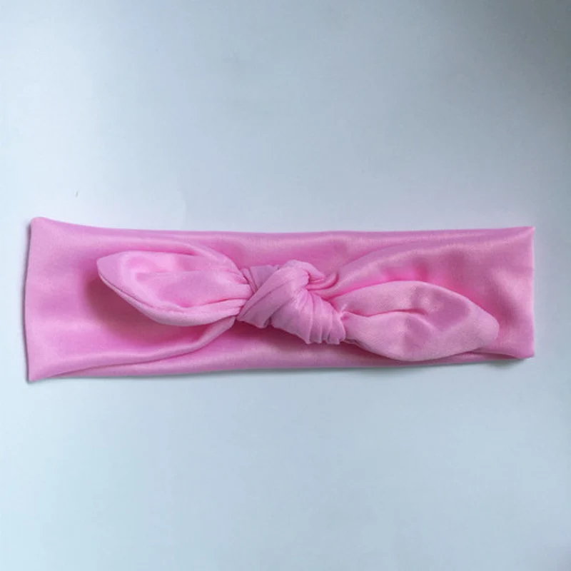 Детская повязка на голову для новорожденных эластичная с кроличьими ушками