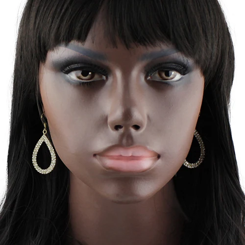 Женские Кристальные серьги Bluelans блестящие капельки в форме слезы со