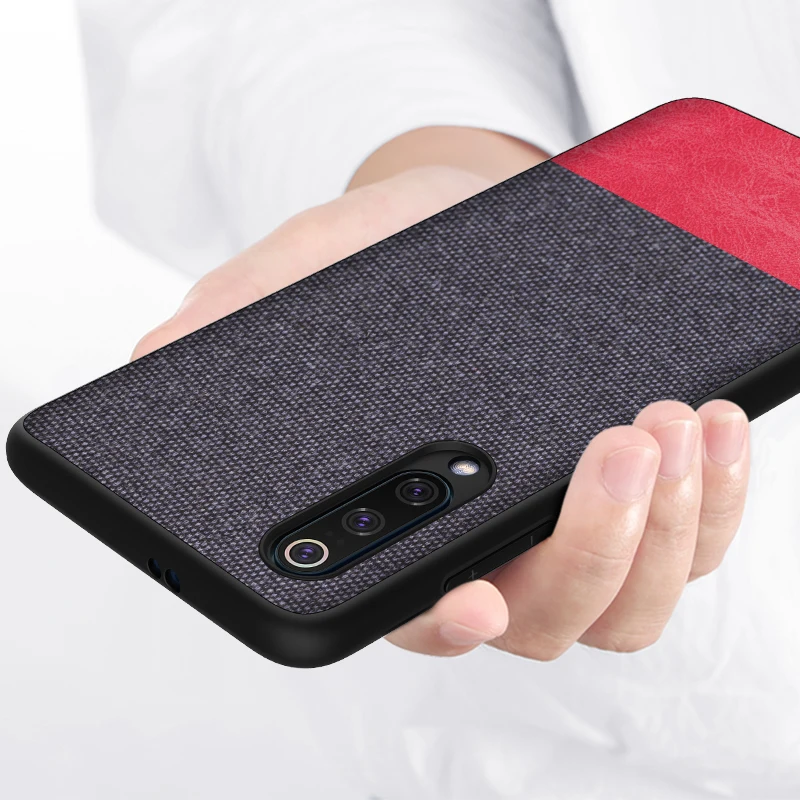 Чехлы для Xiaomi 9 8 мягкий силиконовый чехол из ТПУ и холста модный тканевый Mi9 Mi SE Pro