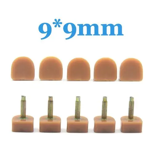 Yellow-9mm 10 шт., женские протекторы на высоком каблуке, обувь на нескользящей шпильке, сменные накладки для ремонта, женские аксессуары для ухода за обувью - Цвет: Yellow-9mm